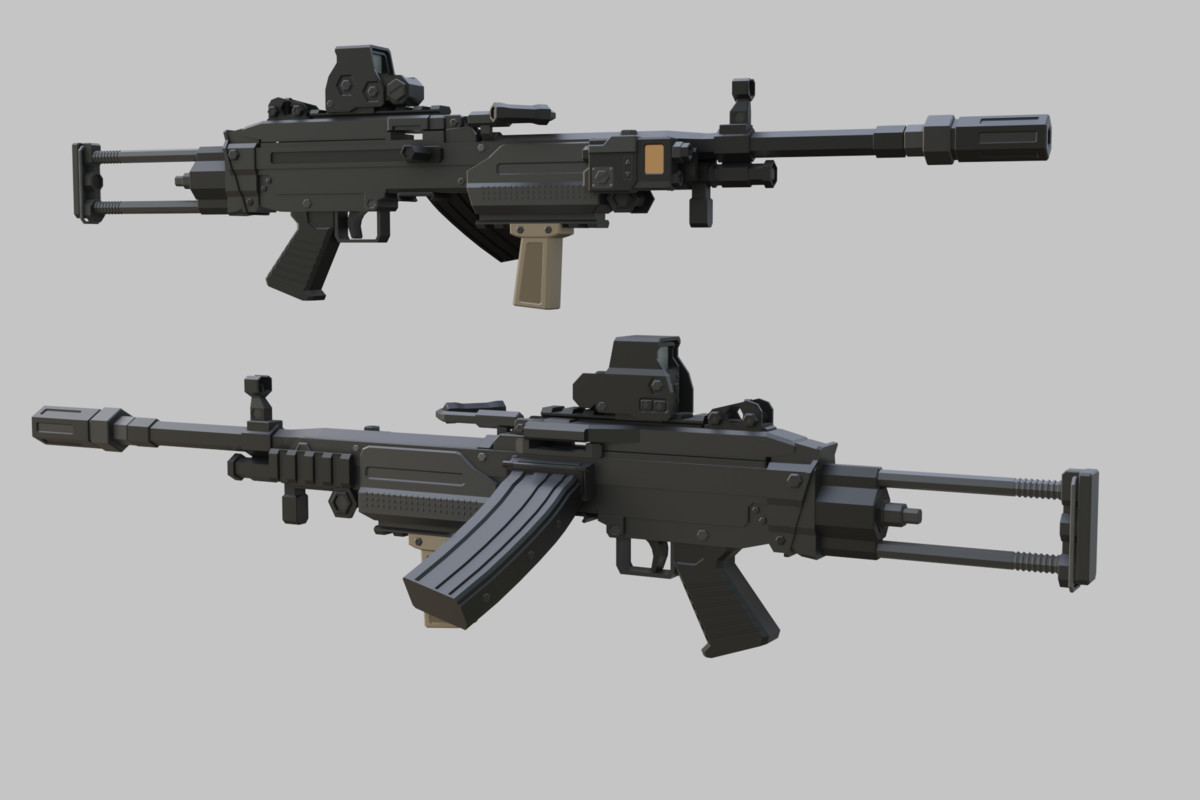 Low Poly Weapon Bundle Pack 1