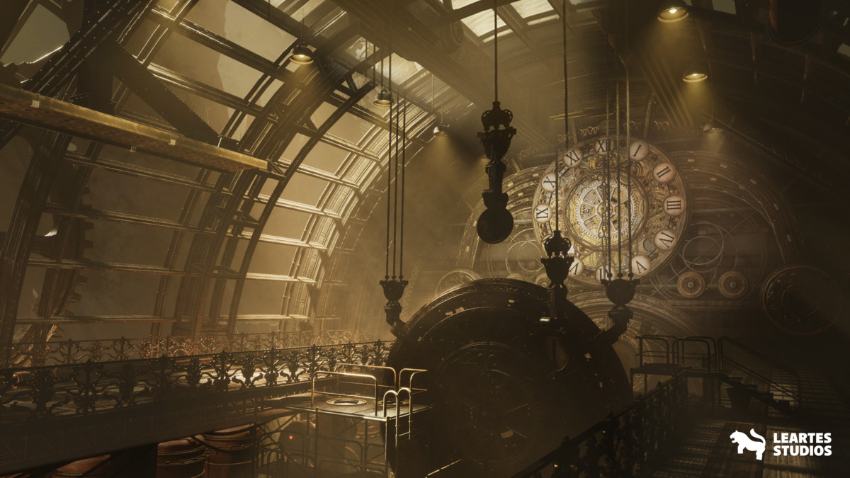 Steampunk Clock Factory Environment
