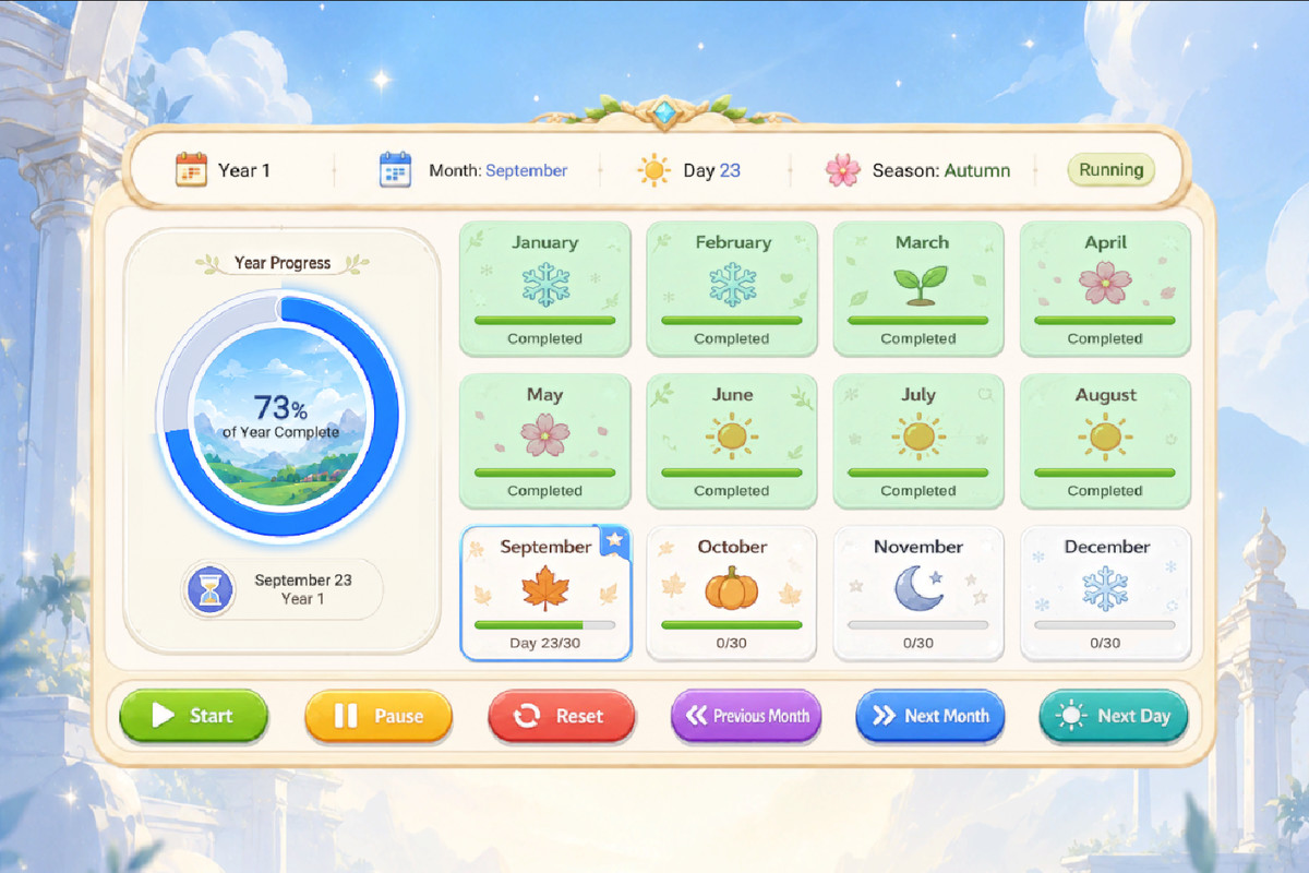 Ultimate Time Management System: Timers, Save & Offline Progress
