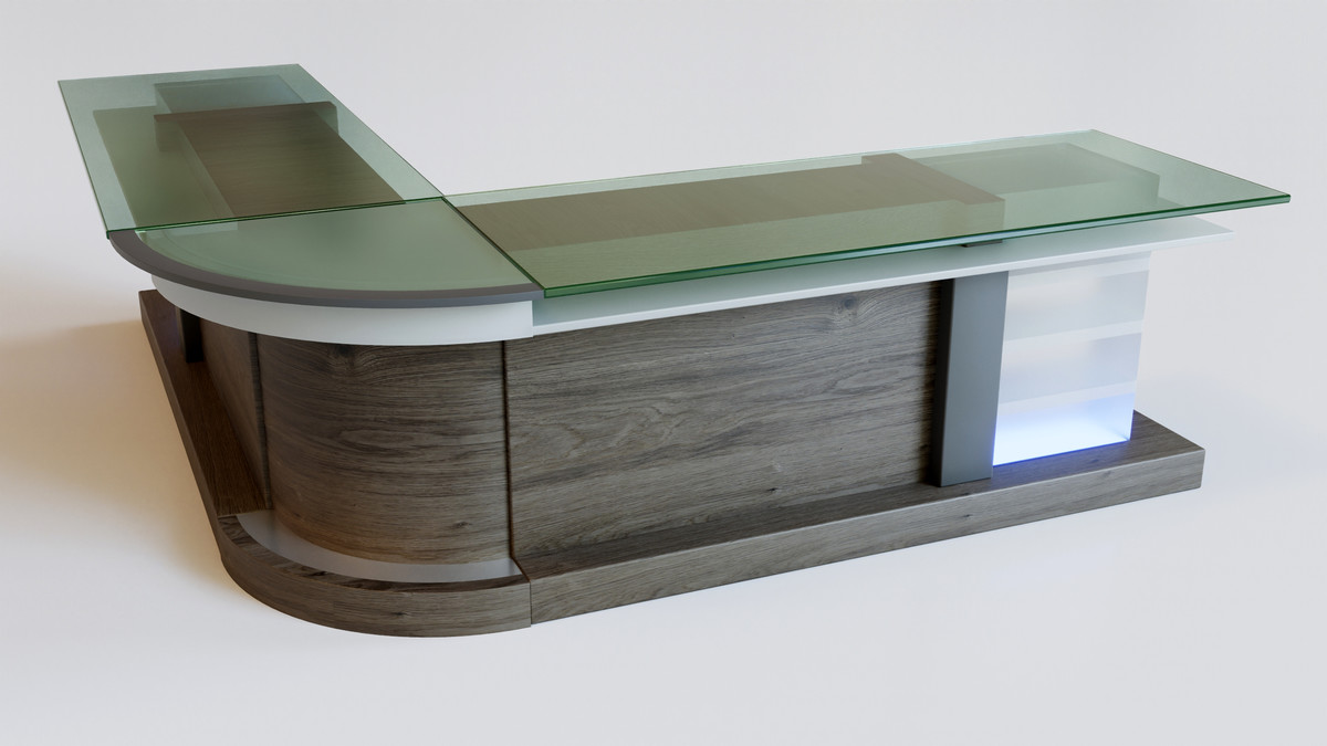 News Studio 3D Props Set - Broadcast Desks, Studio Lights, Furniture for VR