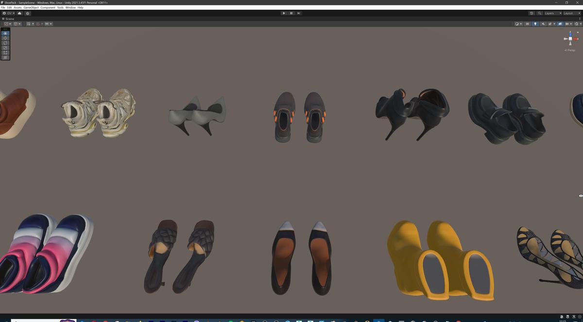 Ultimate Shoe Pack (72 Footwear Low-poly 3D models)