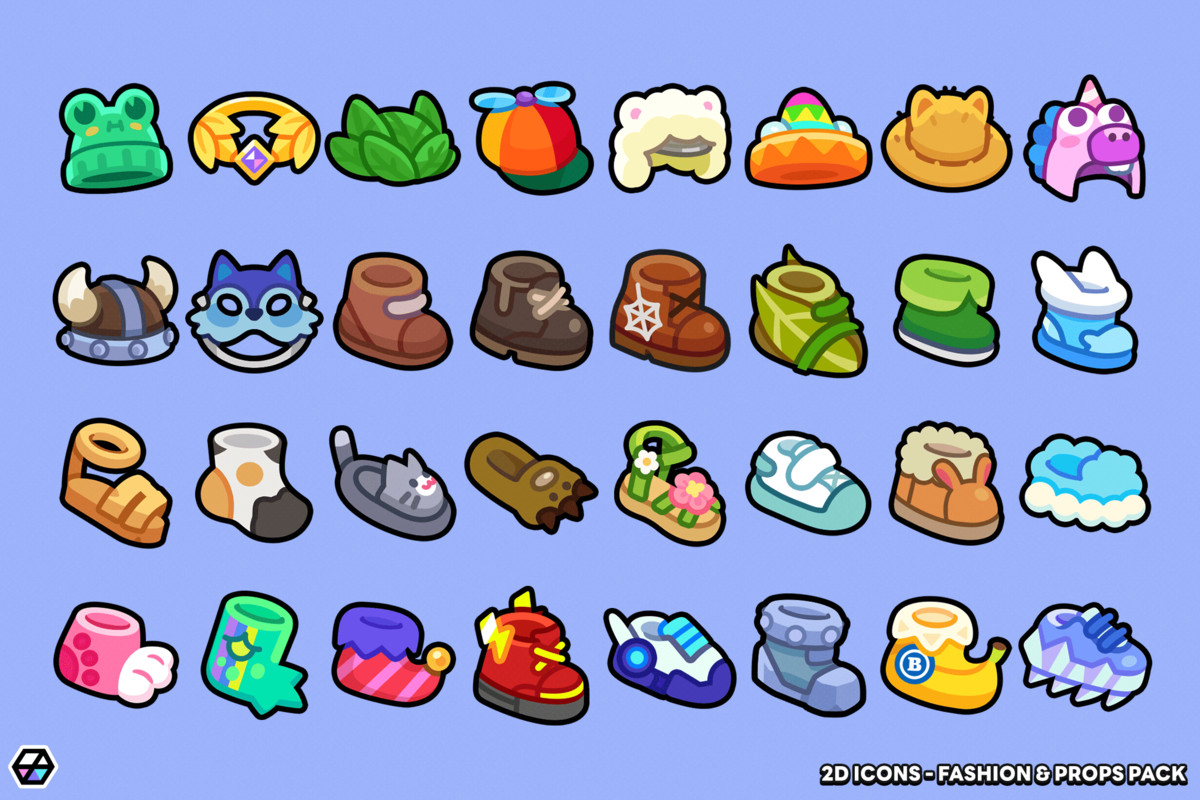 2D Icons - Fashion & Props Pack