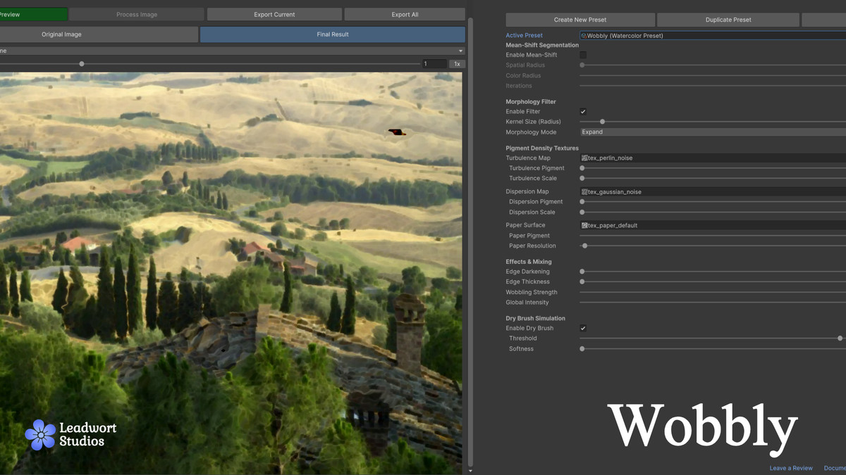 Leadwort Watercolor Image Processor