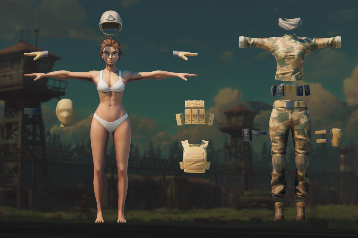 Stylized Military Characters – Modular Soldiers