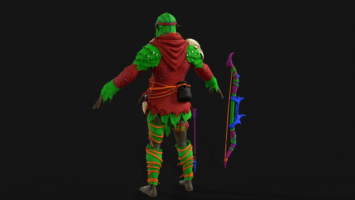 Orc Archer Game Ready