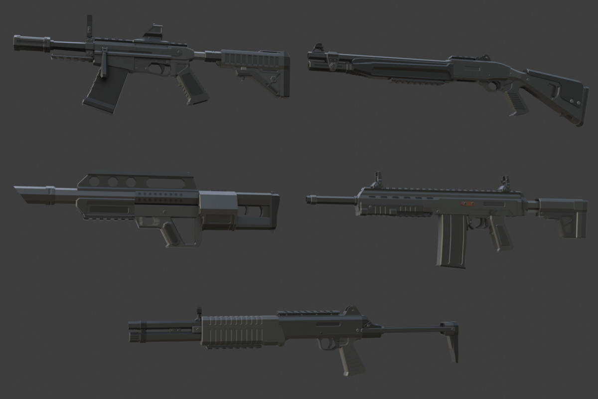 Low Poly Weapon Bundle Pack 3