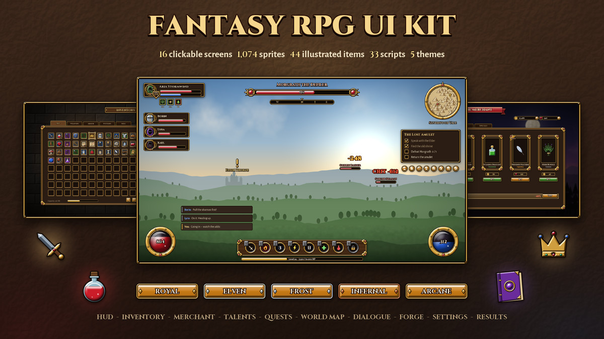 Fantasy RPG UI Kit