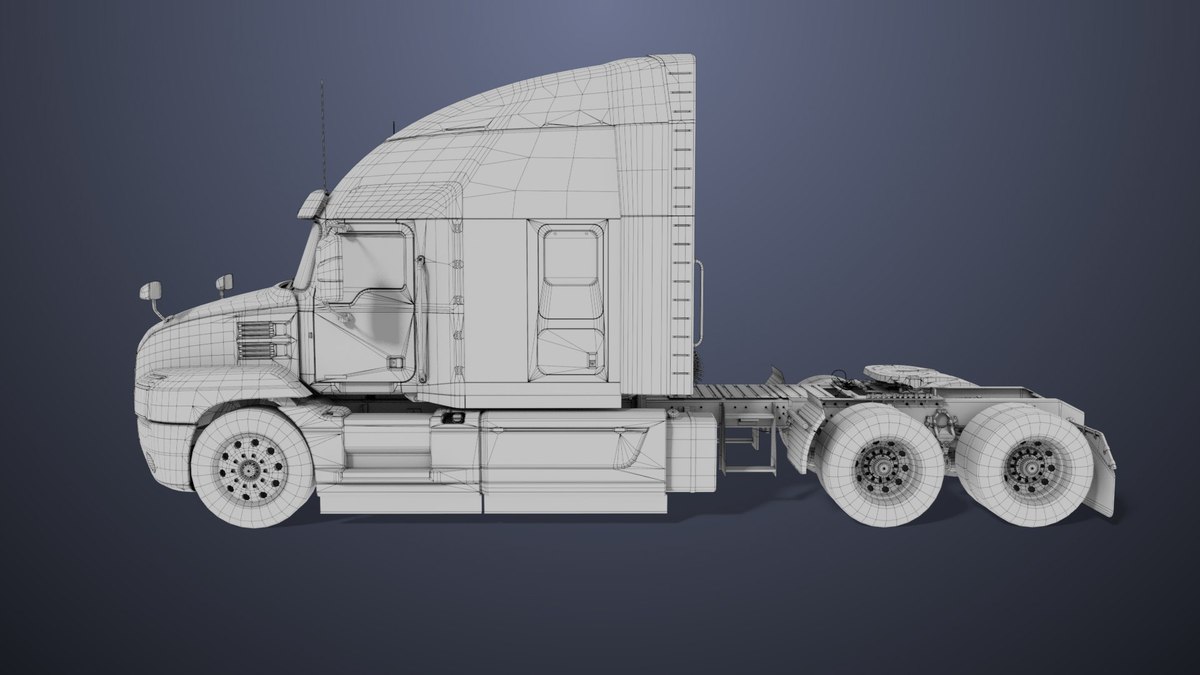 Heavy Truck Blue Chassis 05 URP HDRP Textures