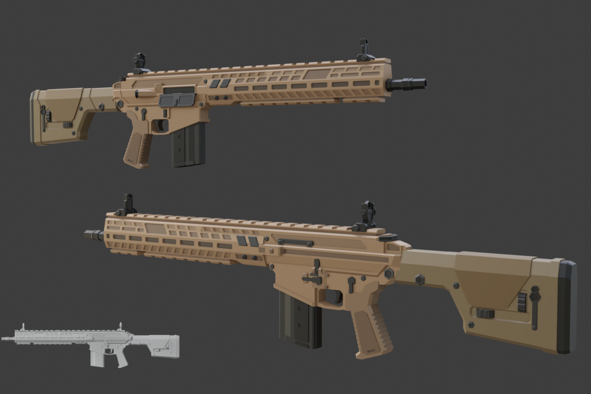 Low Poly Weapon Bundle Pack 3