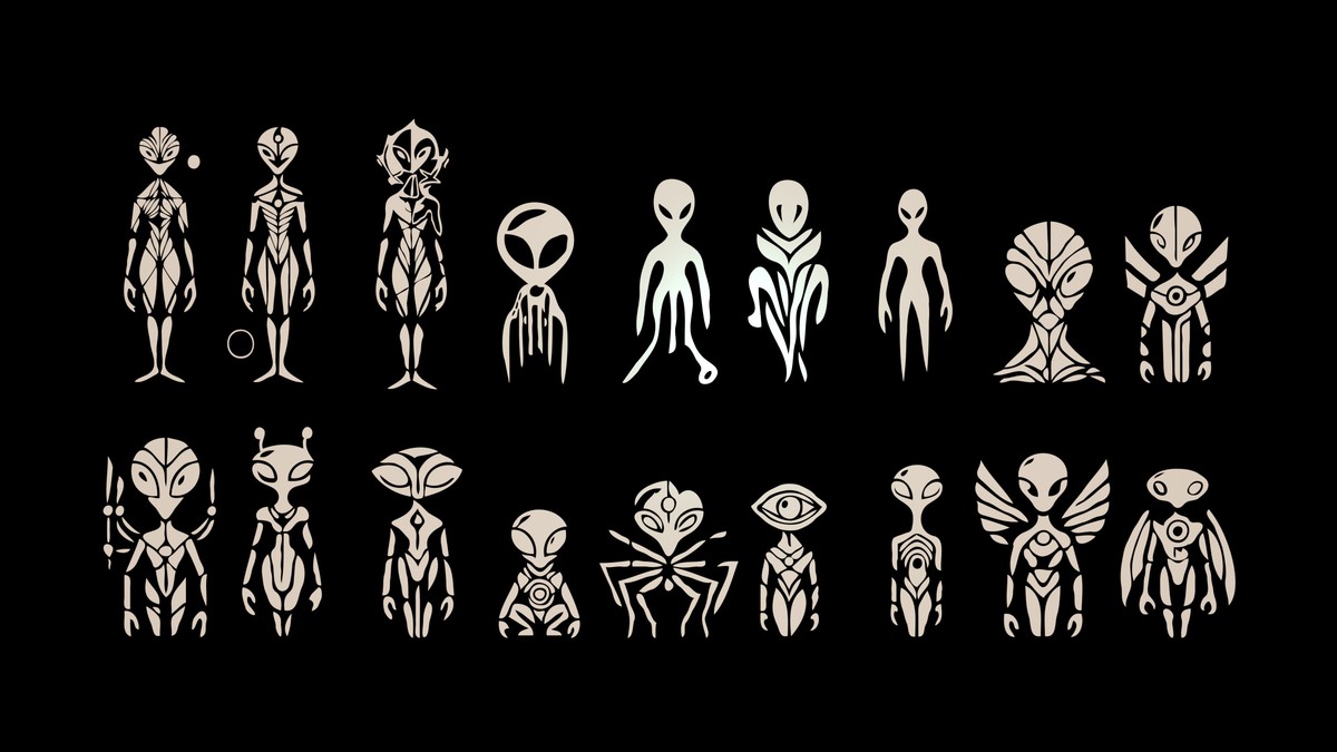 Alien Character Megapack with Unique Alphabet (500+ letters)