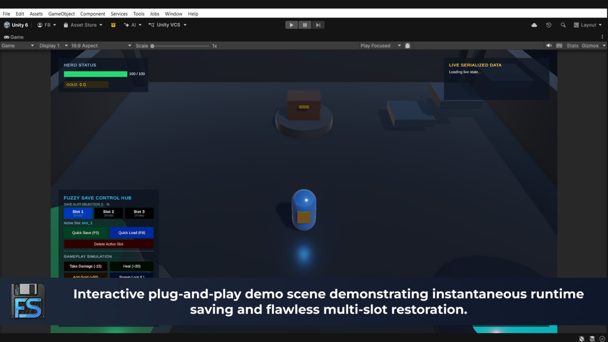 FuzzySave: Zero-Code Visual Save & Load System
