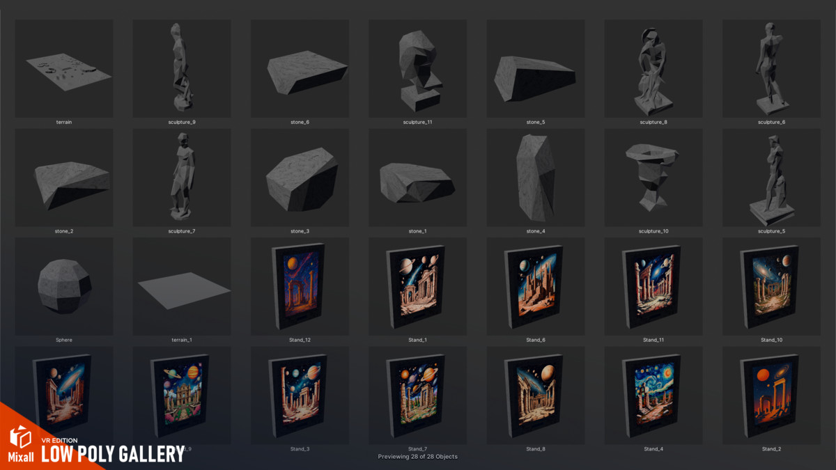 Low Poly Gallery - VR edition