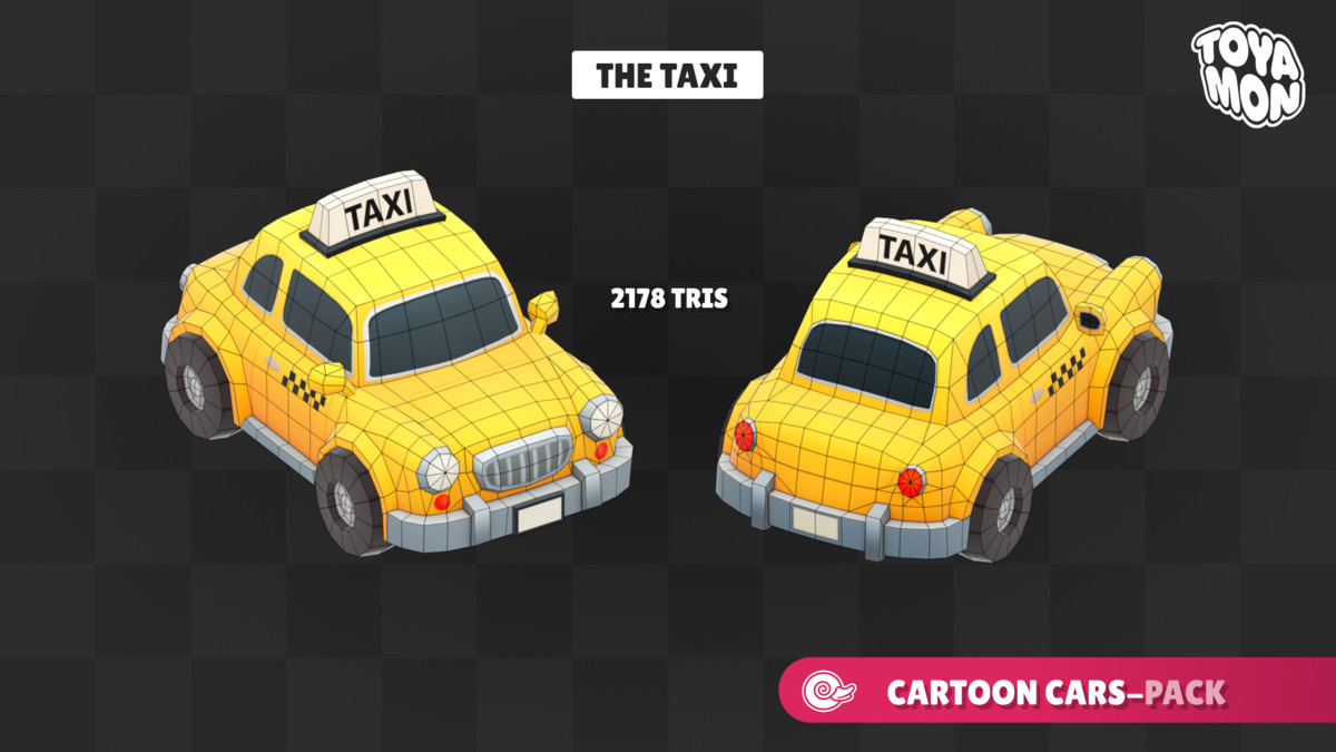 Stylized Cars Pack - Low poly