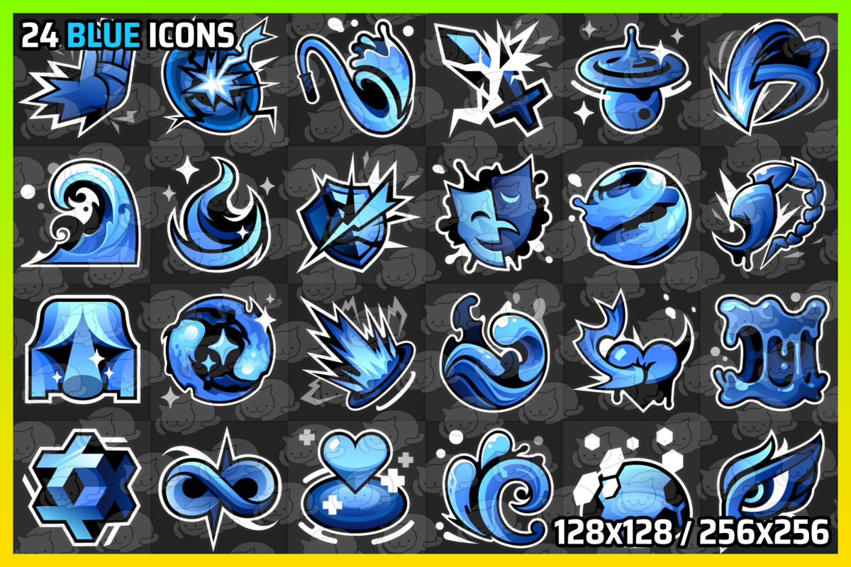 5 Color Type Skills - Icons Pack