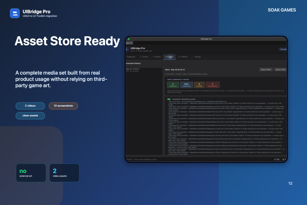 UIBridge Pro — UGUI to UI Toolkit Migrator