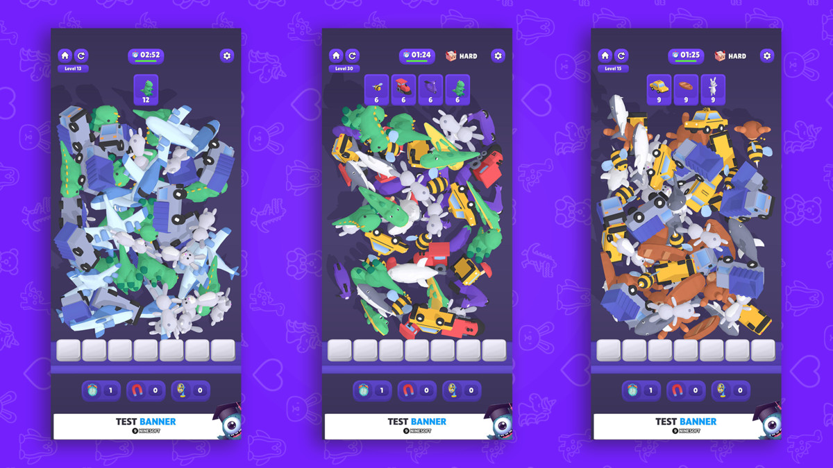 Match Toys 3D | Complete Game (Full Editor + Admob + IAP)