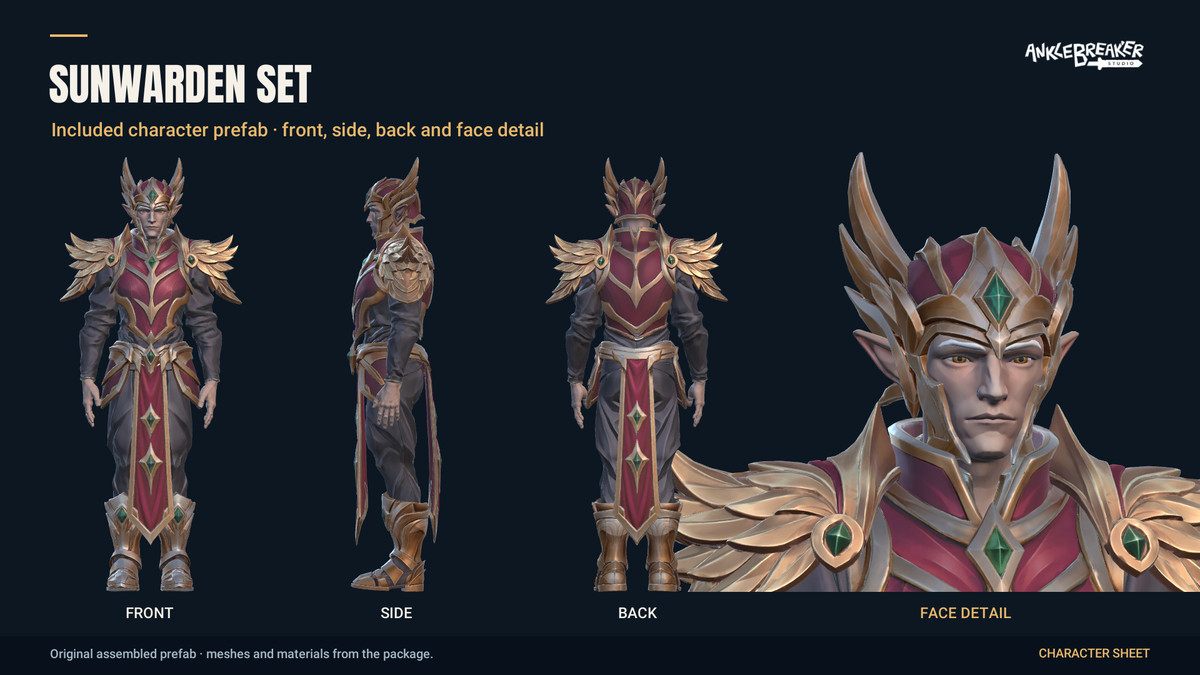 Stylized Elves Characters - Facial & Body Rig