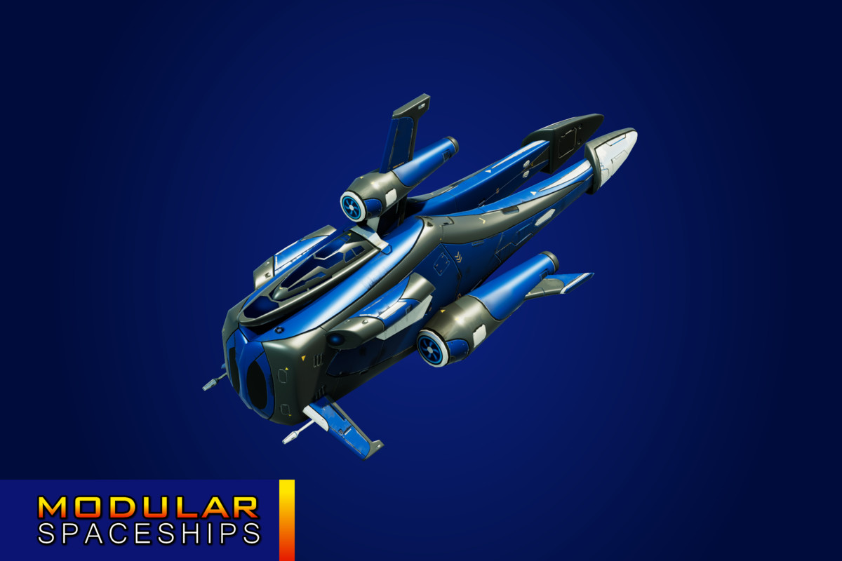 Sci-Fi Modular Spaceship Light Fox