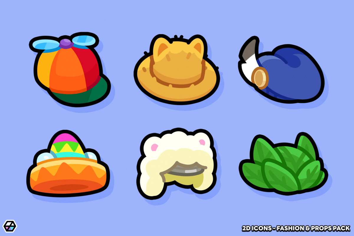 2D Icons - Fashion & Props Pack