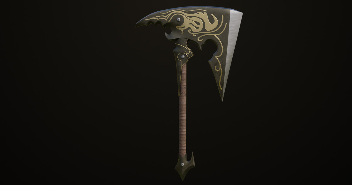 Battle Axe 13 URP HDRP Textures