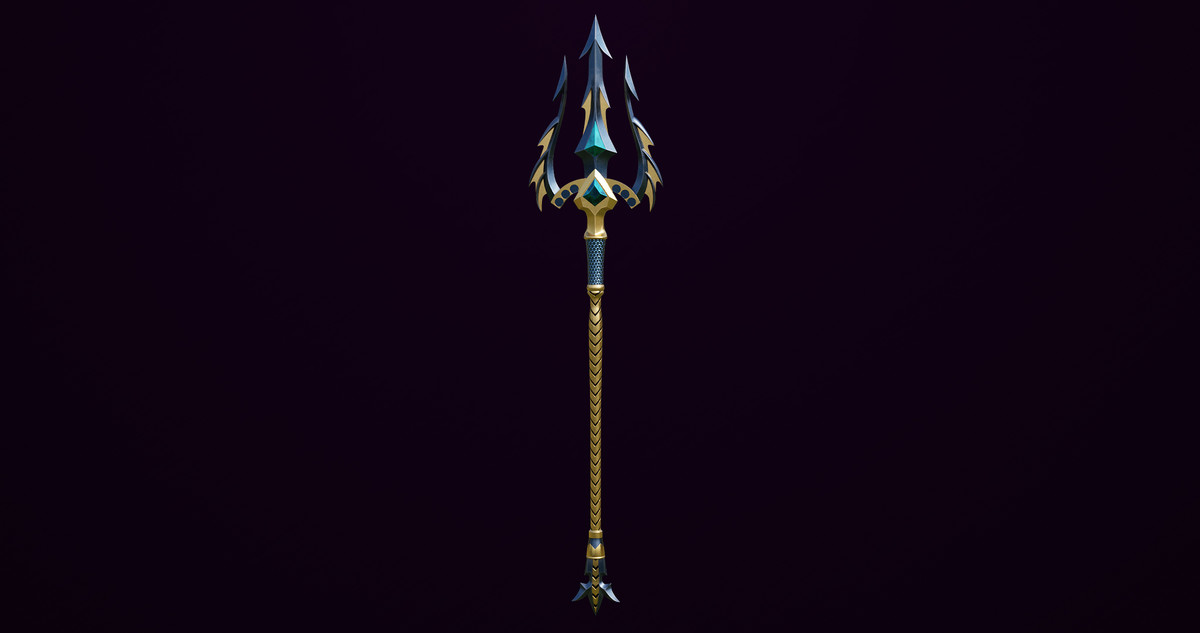 Fantasy Trident 01 URP HDRP Textures