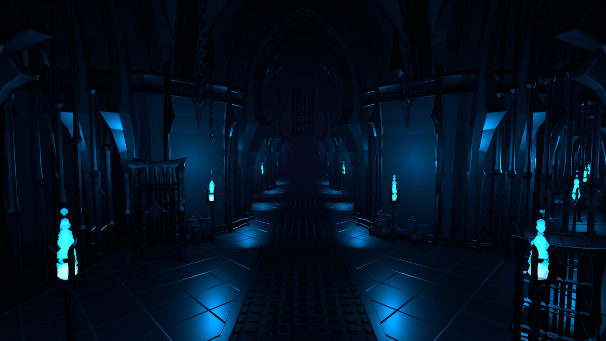 Low Poly Style Obsidian Citadel