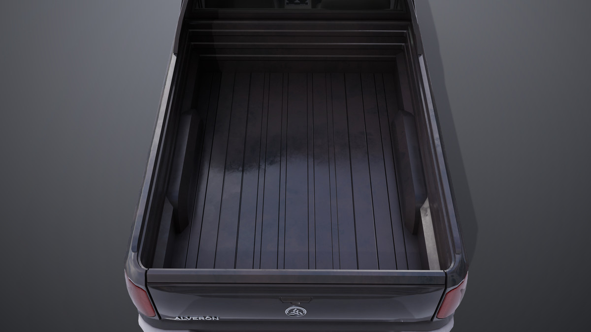 Pickup Truck01 Black and White URP HDRP Textures