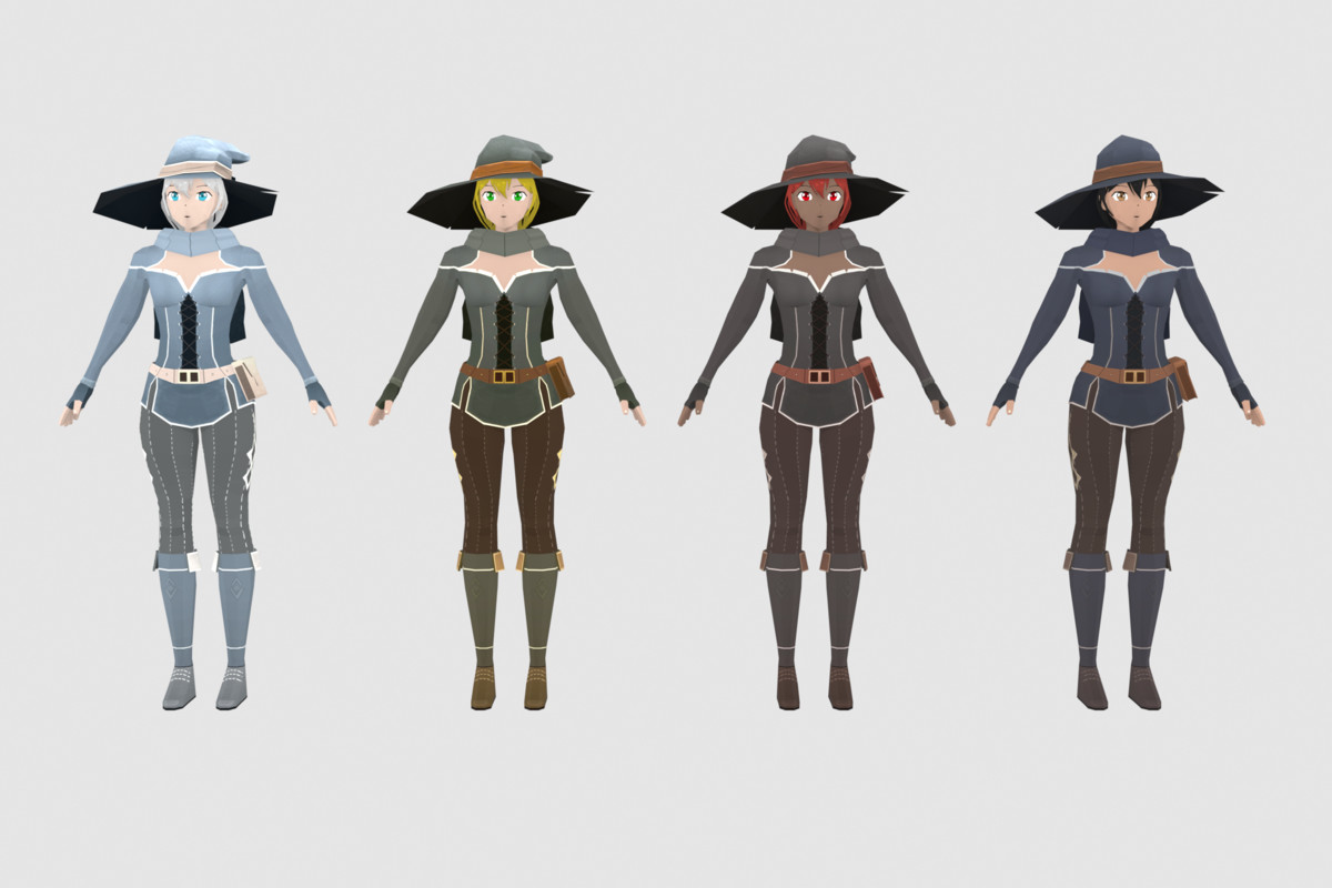 Stylized Mage Pack – Animated Characters (Male & Female)