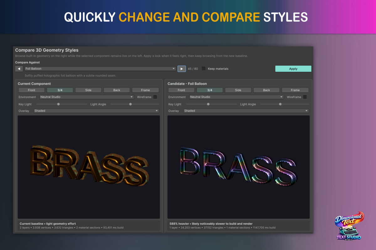 Text Studio 3D - Animated 3D Text & Typography for Unity, image 9
