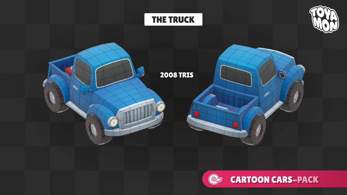Stylized Cars Pack - Low poly