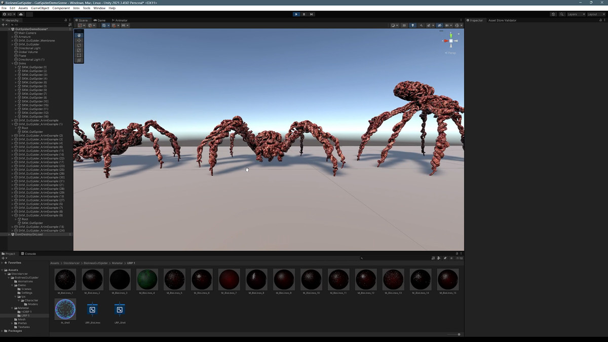 Biolines Gut Spider: A monster arachnid character for horror and fantasy games