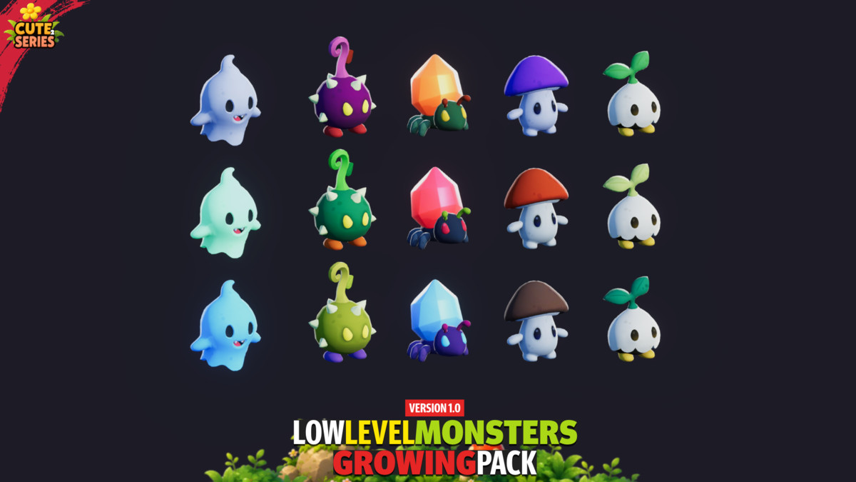 Low Level Monsters Growing Pack Cute Series
