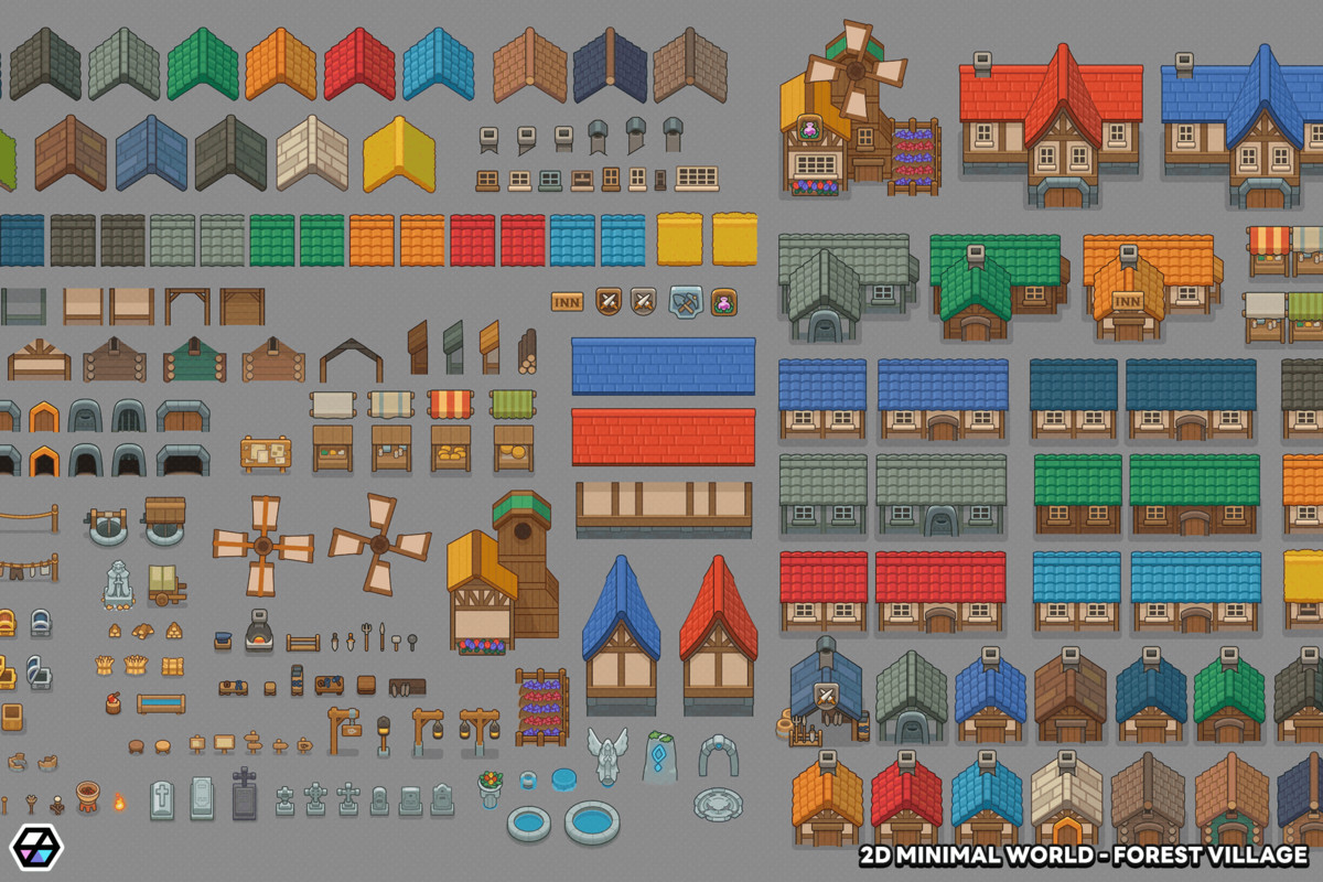 2D Minimal World - Forest Village