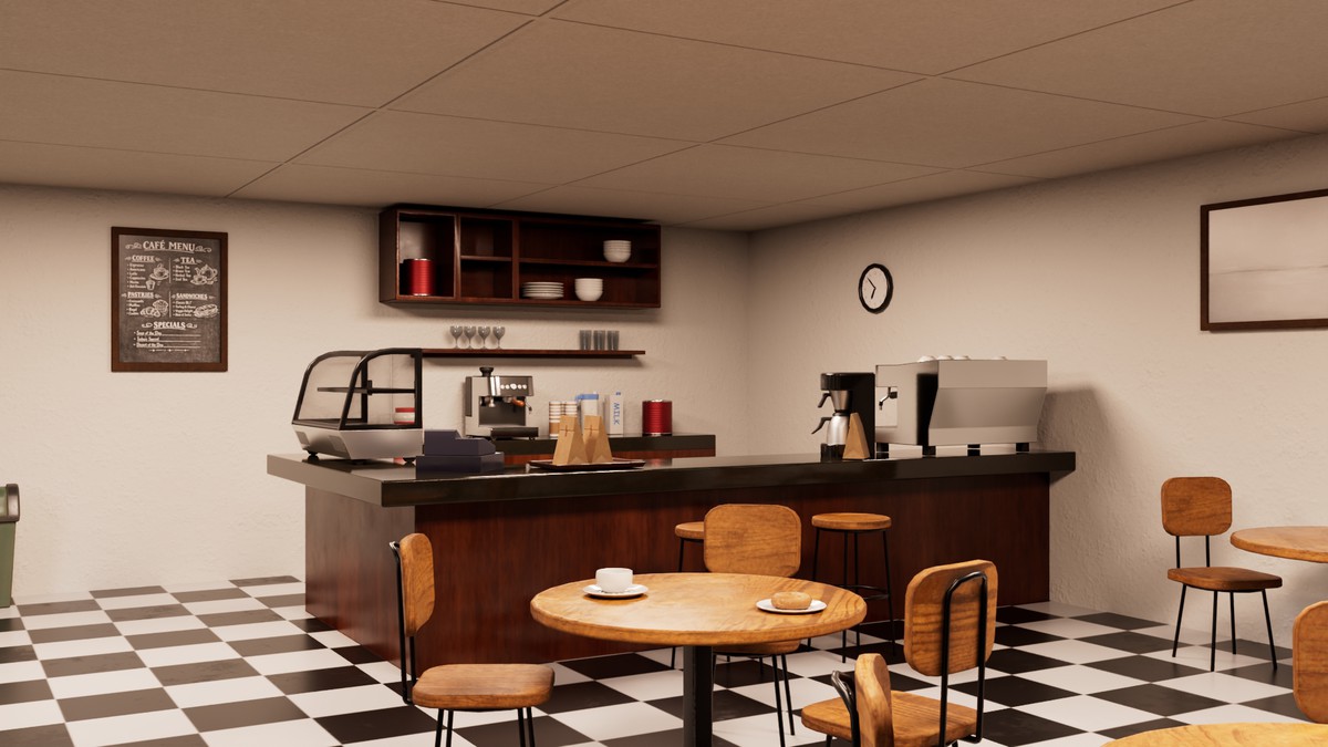 Cozy Cafe Interior