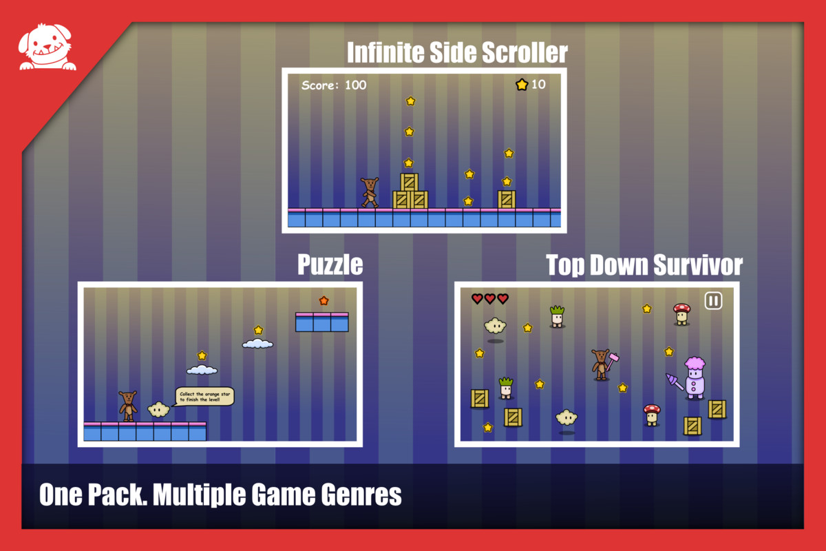 Simple 2D Platformer Assets Art Kit