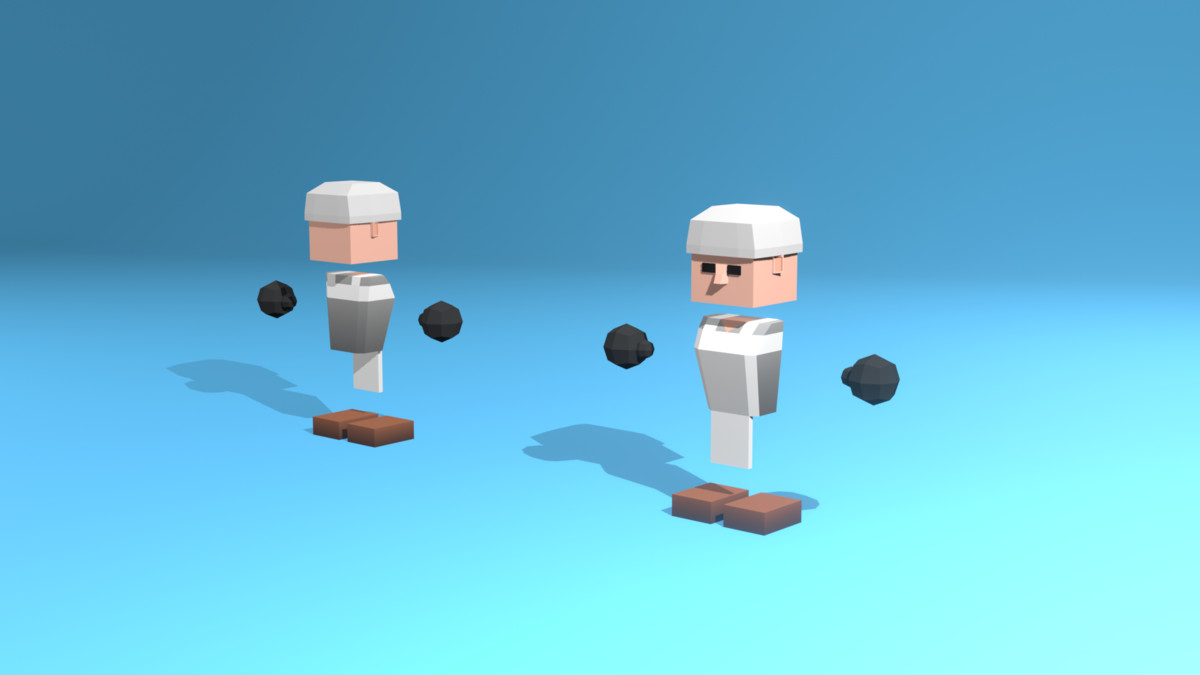 Low Poly Cubic Character - By Shokubutsu
