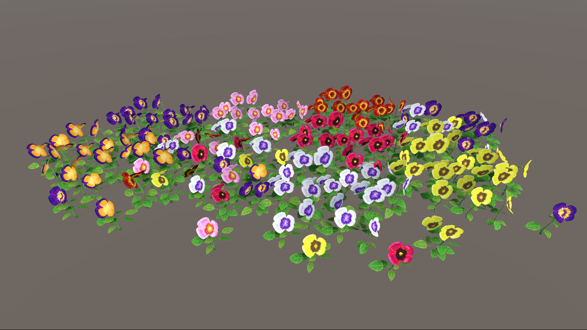 Stylized Hand-Painted Plant & Flower Pack