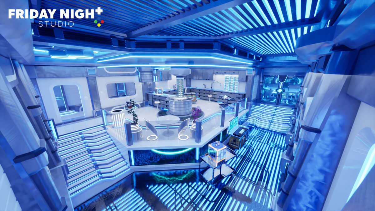 Futuristic Laboratory Environment - Modular Sci-Fi Interior Level