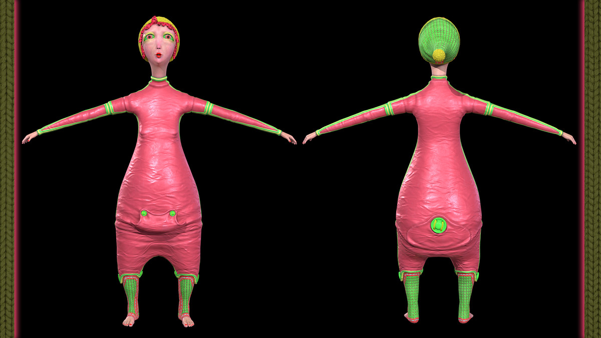 Funky Cartoon Woman - Cutsy