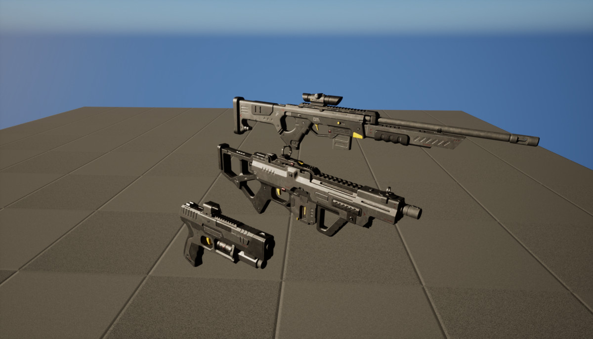 Sci-fi Weapons - Complete Bundle (Rigged & Animated)