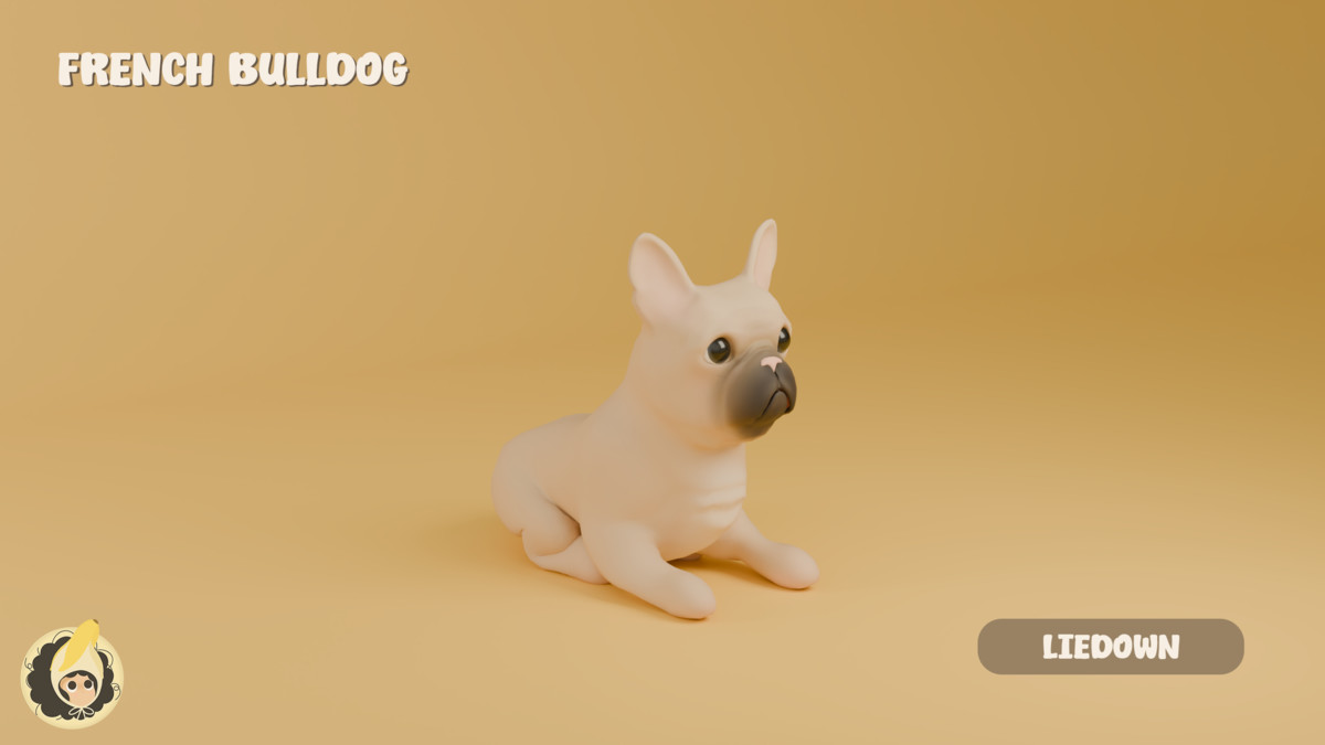 Animated French Bulldog