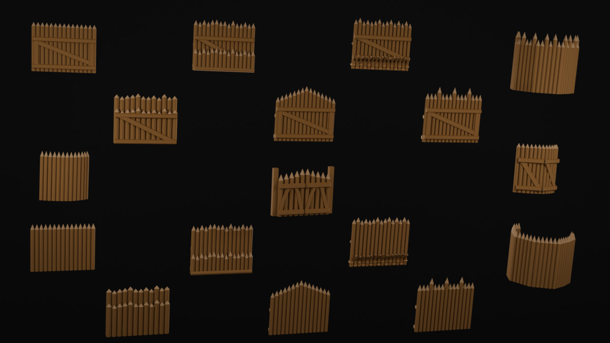 Modular Low Poly Medieval - Fort Kit