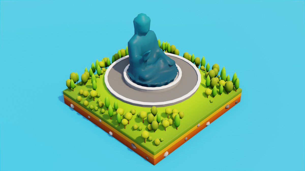 Low Poly Asia & Oceania LandMarks by IGS