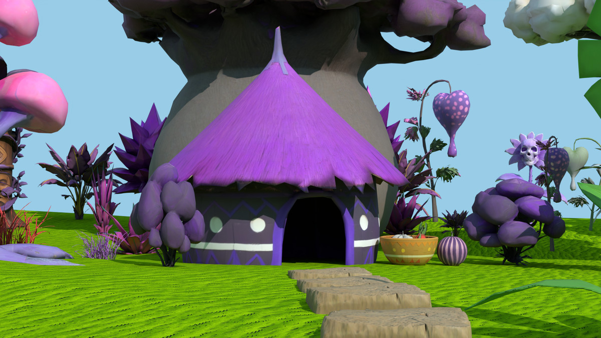 Tropical Tiki Jungle Deluxe Stylized Low Poly Modular Model Pack