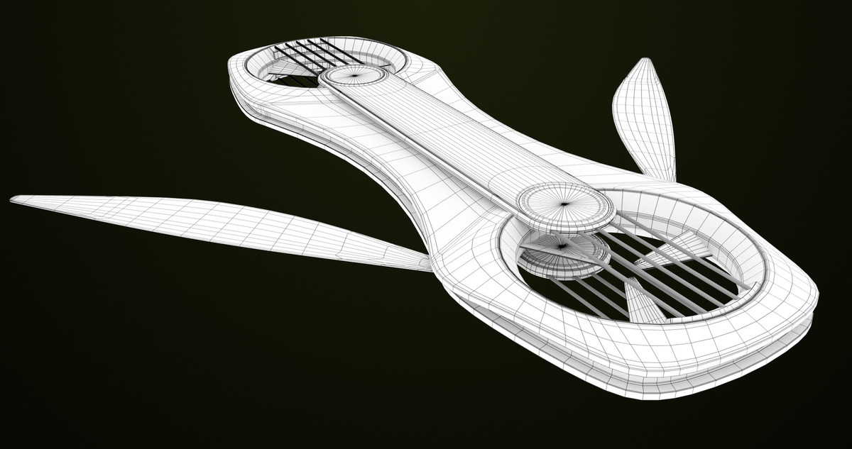 Sci Fi Hoverboard 02 URP HDRP Textures