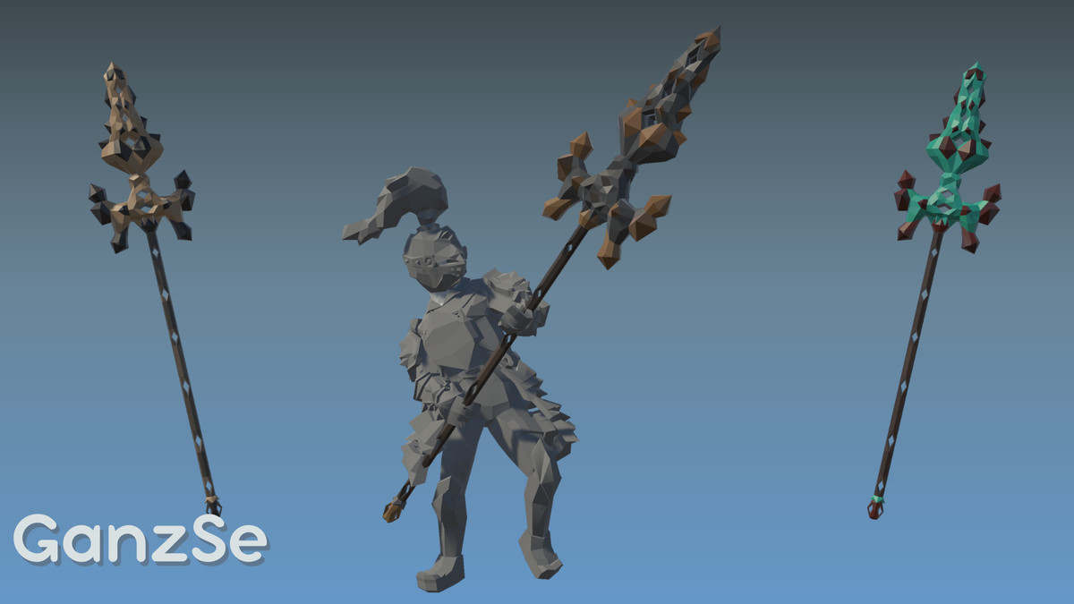 GanzSe Spears - Fantasy Low Poly Pack