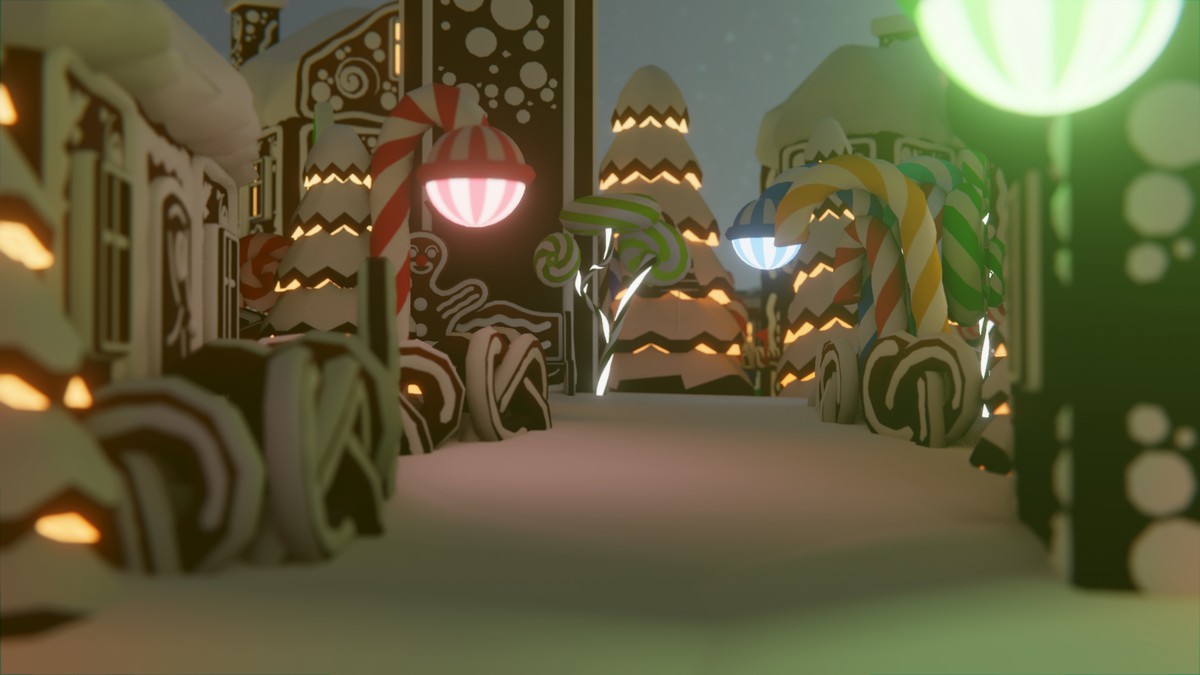 Low Poly Gingerbread Village by IGS
