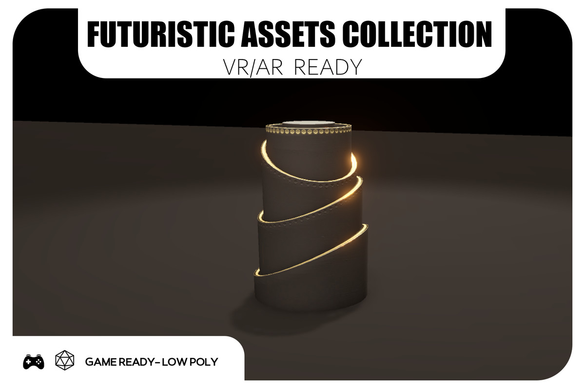 Futuristic Assets Collection (The Pearl) – VR/AR Ready