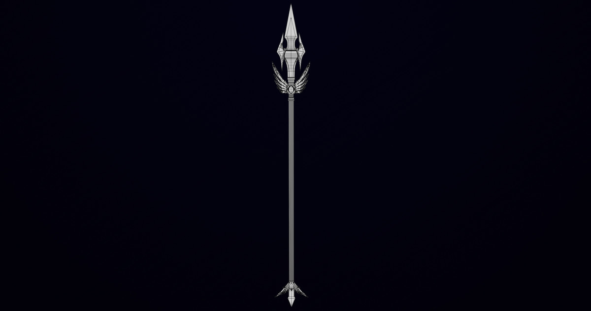 Fantasy Trident 05 URP HDRP Textures