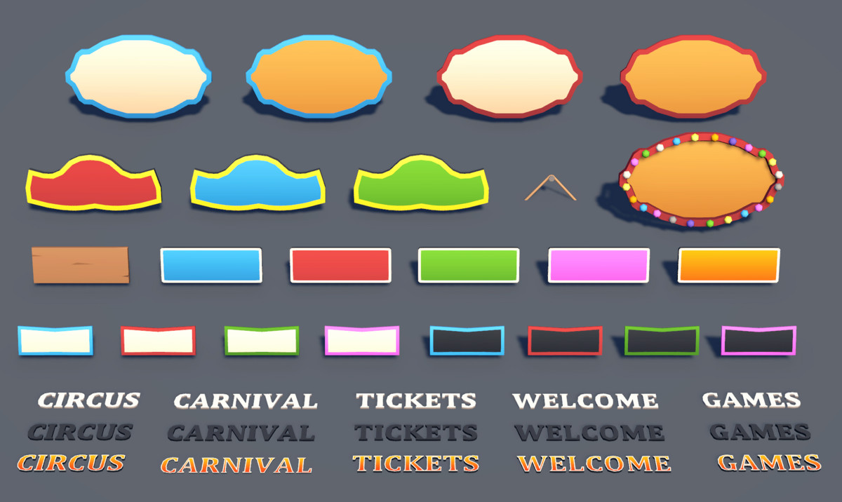 Low Poly Circus & Carnival Pack